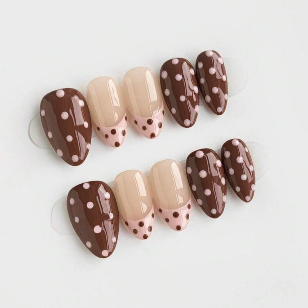 Nail Art Fake - 10pcs high-end Cute Malade style, hand-drawn