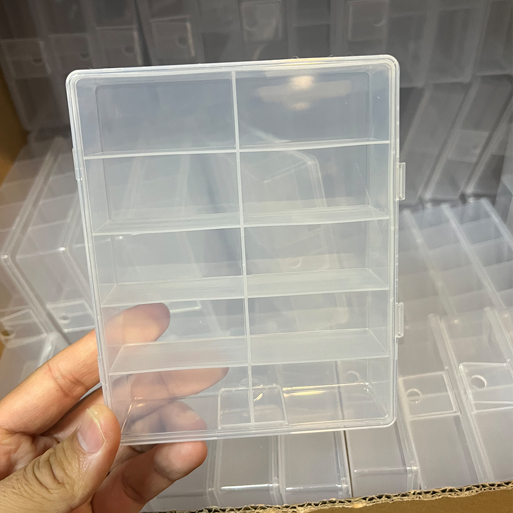 Nail Foil Transfer - 10 Grids Transparent Empty Nail Foils