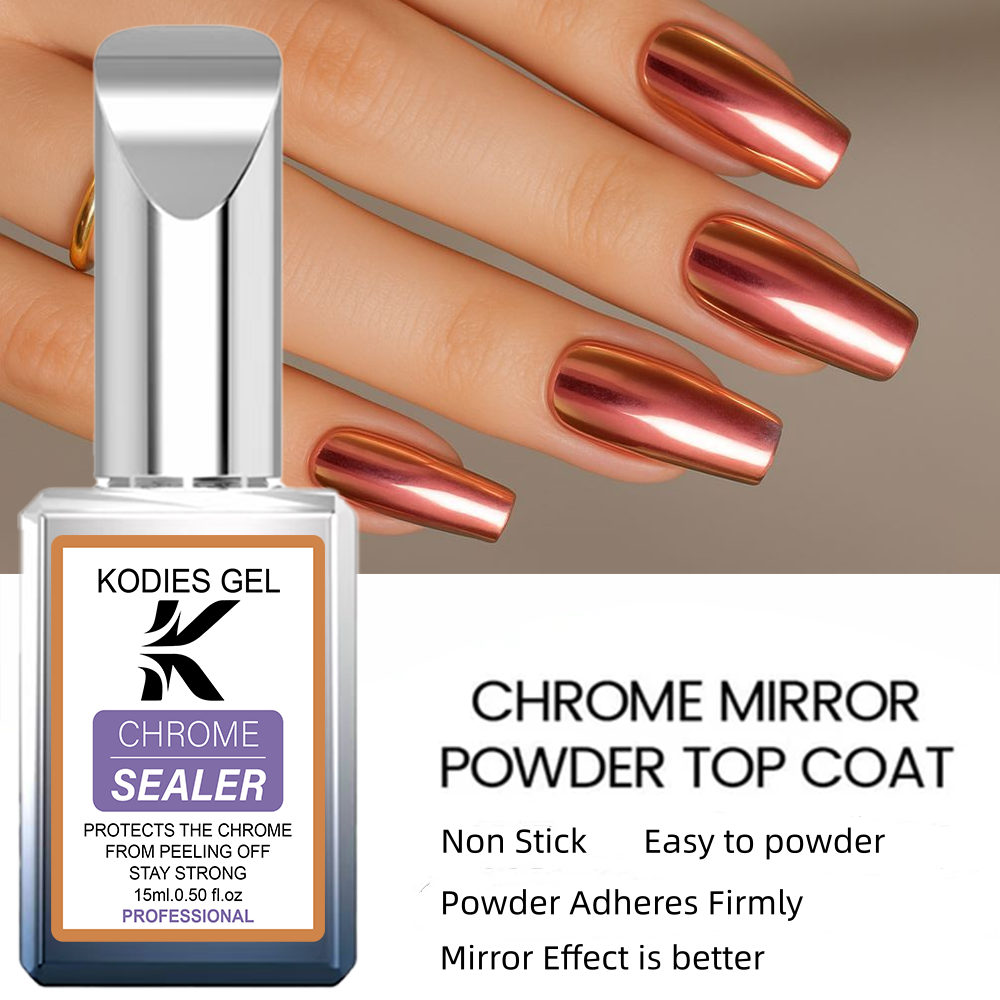 Nail Art Chrome - KODIES GEL Chrome Top Coat No