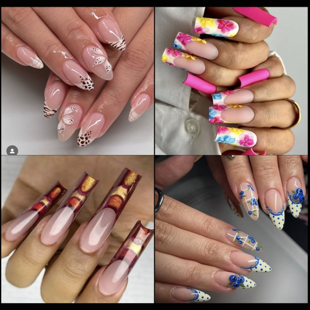 Nail Art Ombre - 140PCS 14 Sizes French Nail Dual