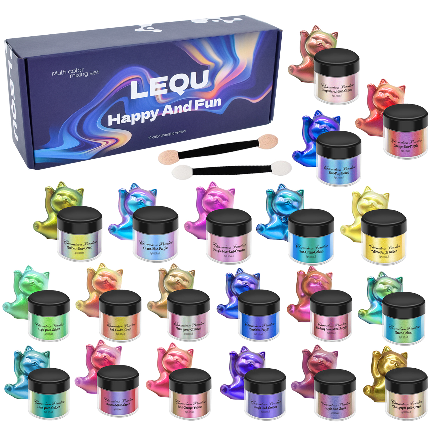 1 Set Chameleon Powder Nail Ch – Nail Art Chrome Bewertung und Preis