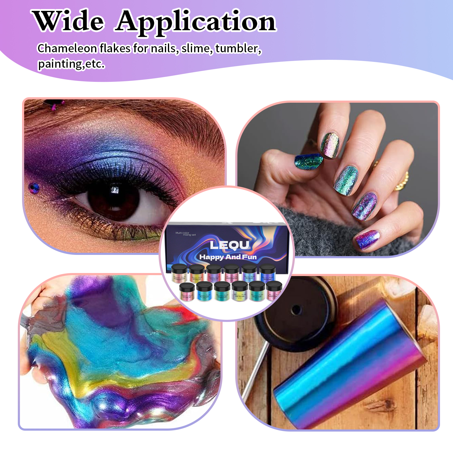 1 Set Chameleon Powder Nail Ch – Nail Art Chrome Bewertung und Preis