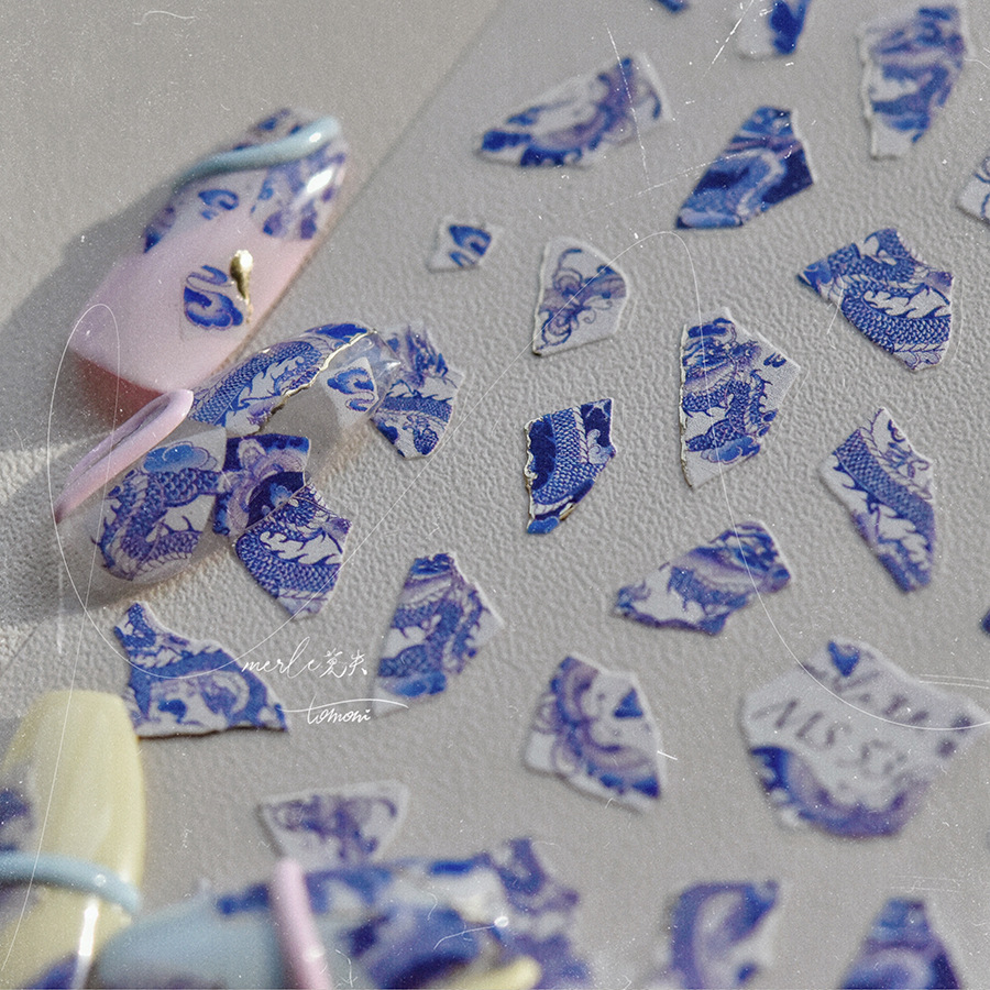 Blue and White Porcelain Drago – Nail Art Van Gogh Bewertung und Preis