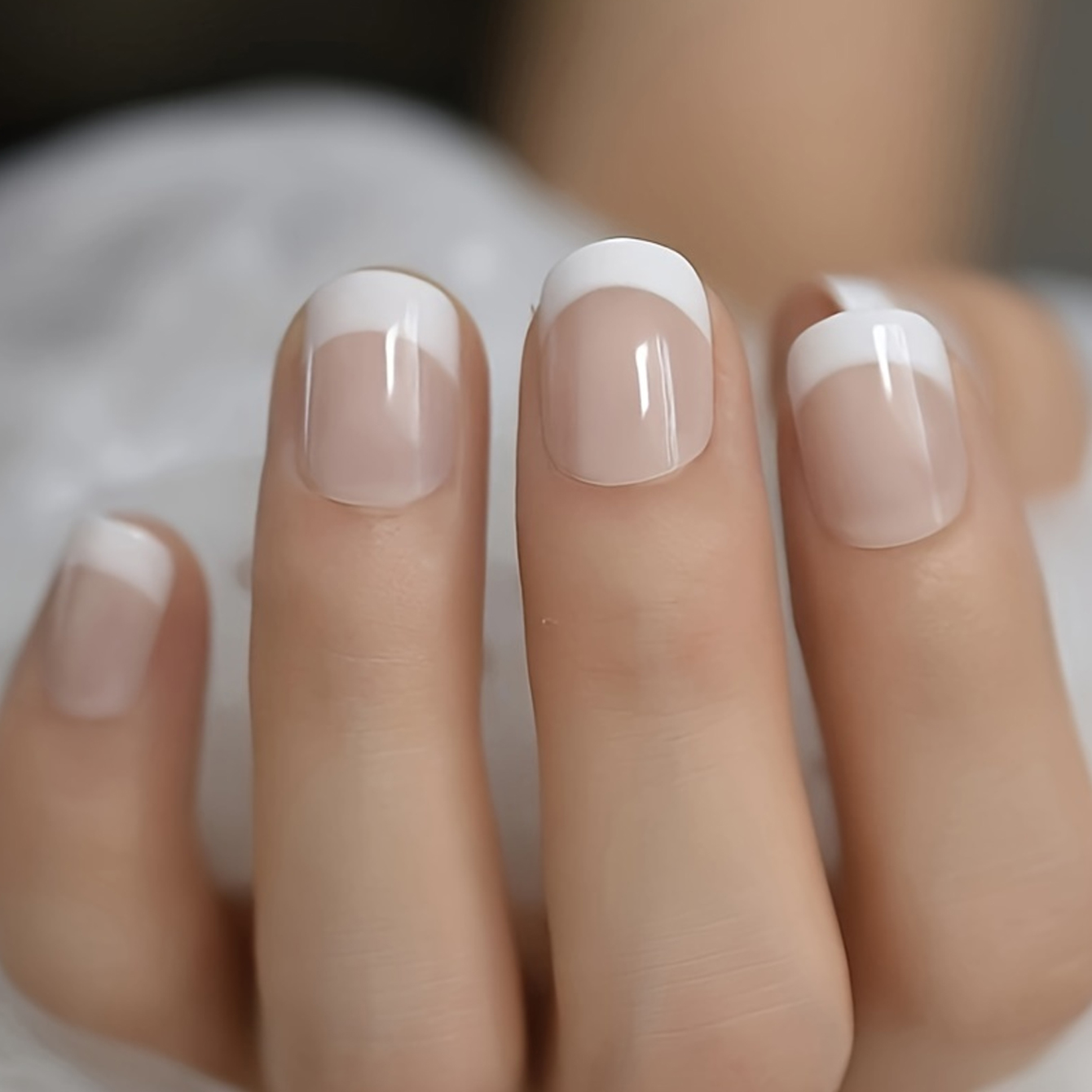24PCS French white border shor – Nail Art Fake Bewertung und Preis