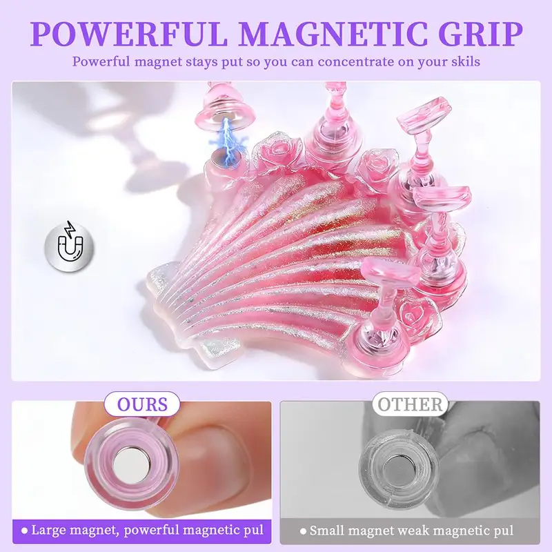1Set Magnetic Nail Art Display – Nail Art Vector Bewertung und Preis