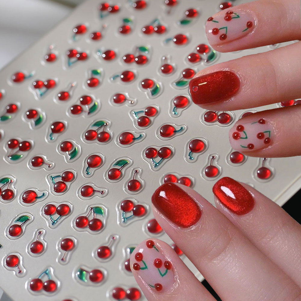 1/2Pcs 5D Red Crystal Cherry N – Nail Art Van Gogh Bewertung und Preis