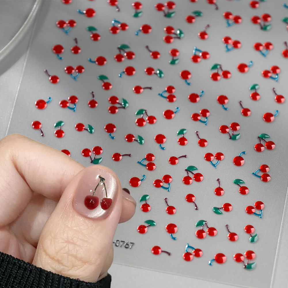 1/2Pcs 5D Red Crystal Cherry N – Nail Art Van Gogh Bewertung und Preis