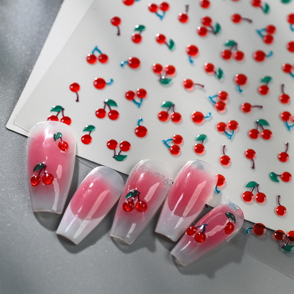 1/2Pcs 5D Red Crystal Cherry N – Nail Art Van Gogh Bewertung und Preis
