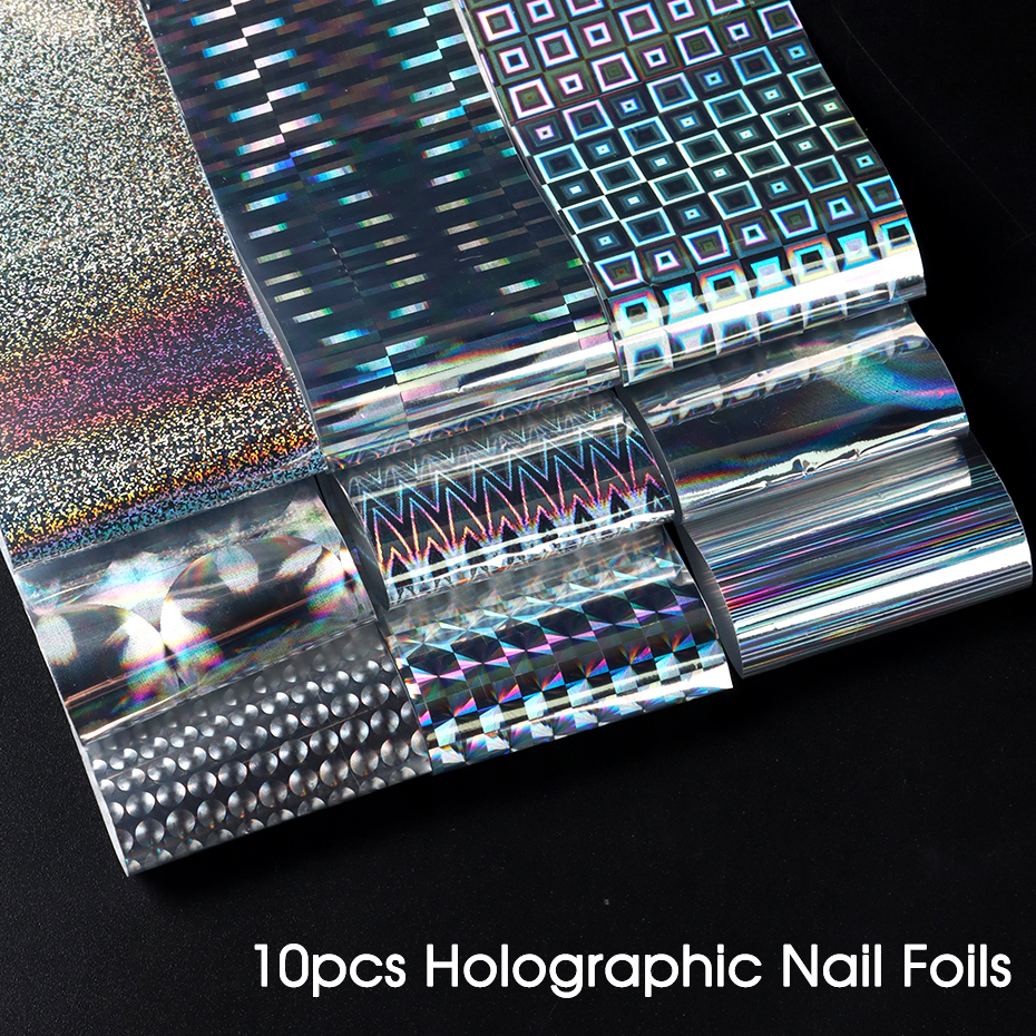 10pcs Holographic Chrome Silve – Nail Art Chrome Bewertung und Preis