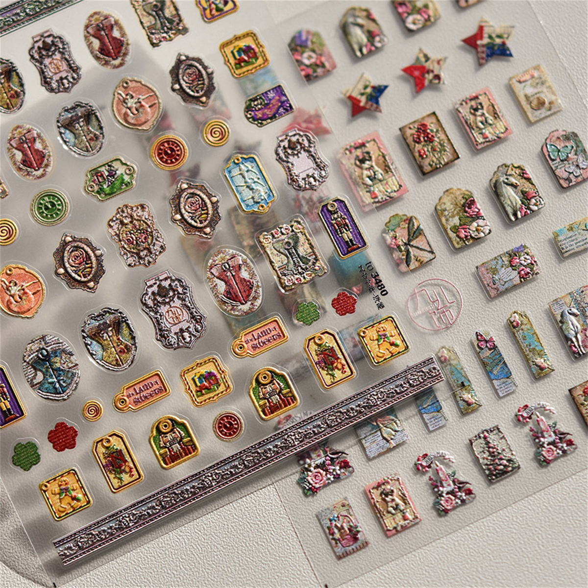 1pcs 5D 2024New English Retro  – Nail Art Van Gogh Bewertung und Preis