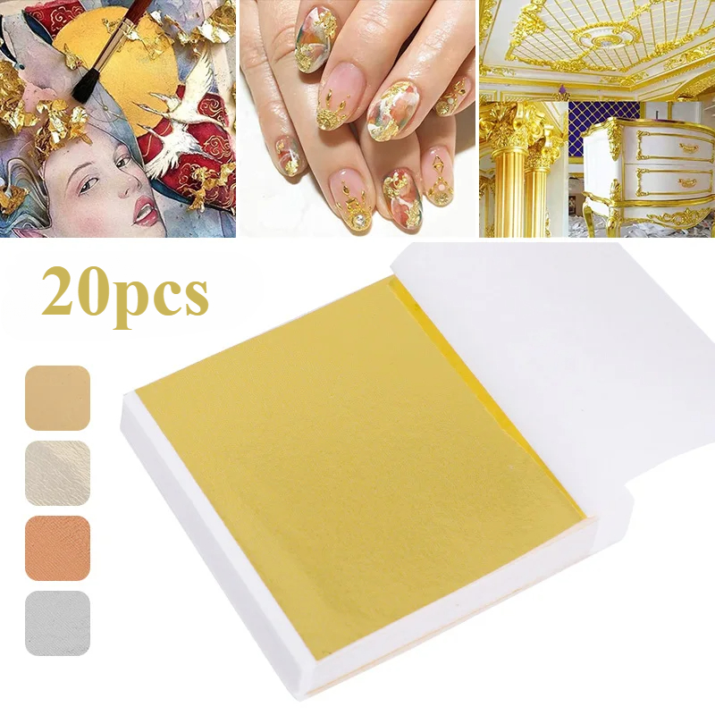 20 Pcs Gold Leaf Sheets: Versa – Nail Foil Transfer Bewertung und Preis
