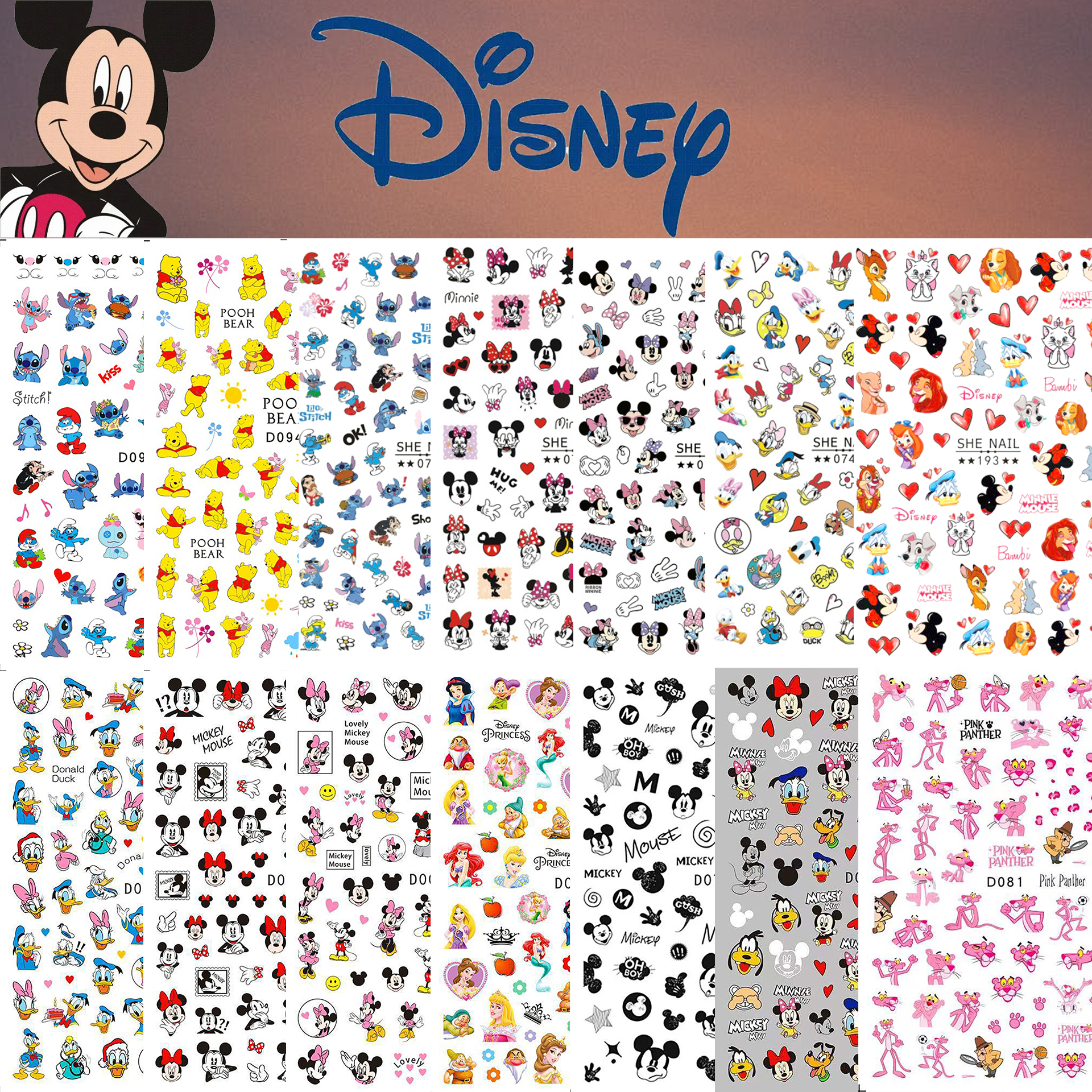 1PCS Disney Cartoon Nail Stick – Nail Art Van Gogh Bewertung und Preis