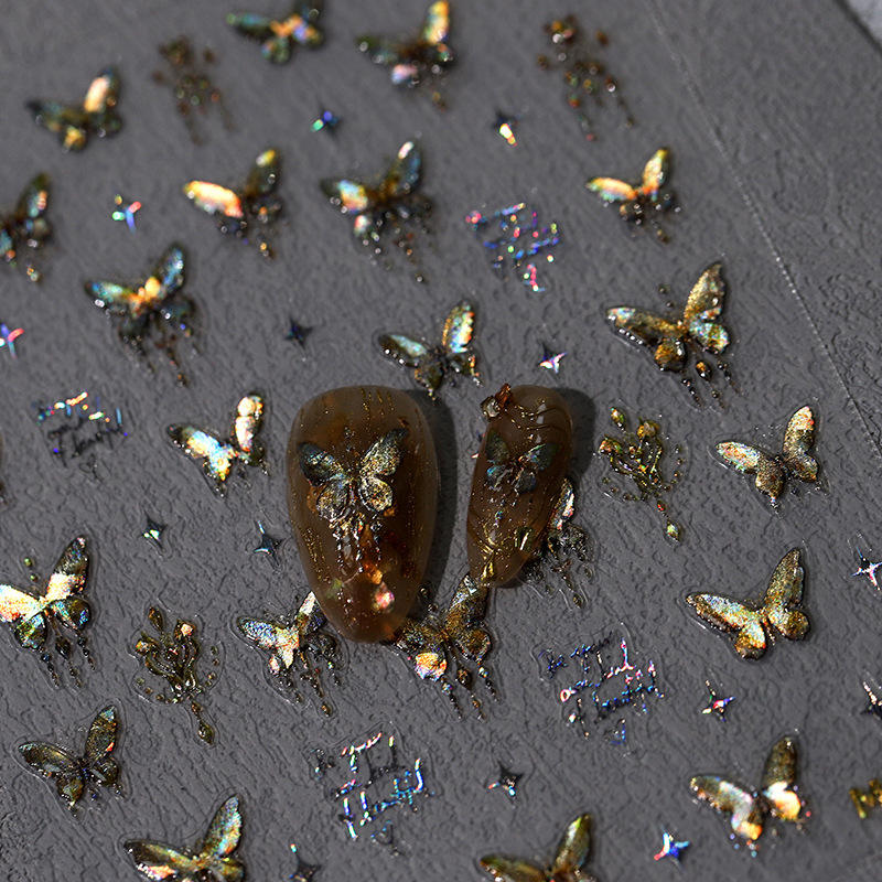 5D Relief Glitter Gold Laser B – Nail Art Van Gogh Bewertung und Preis
