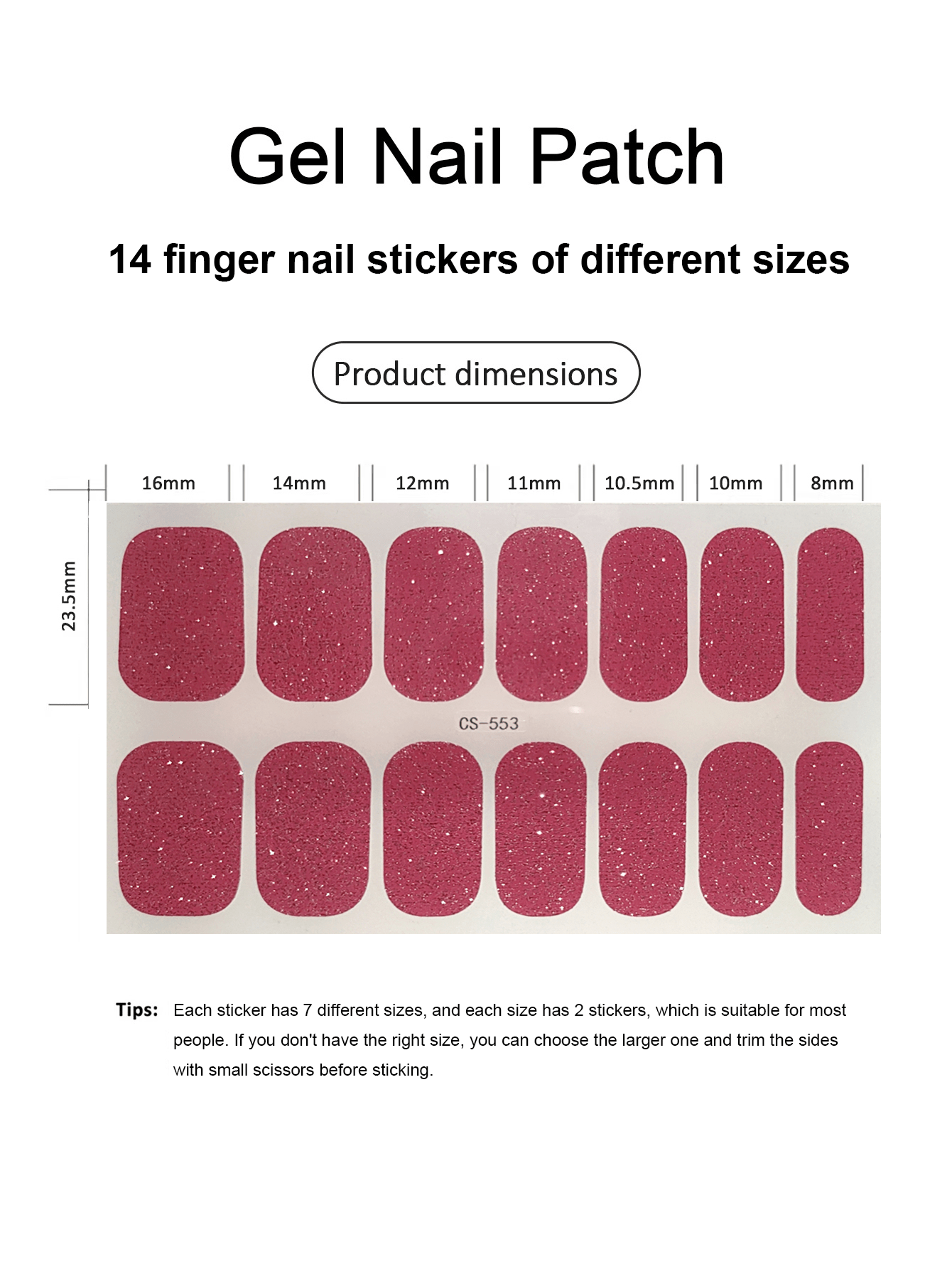 Coral Pink Nail Stickers, Wate – Nail Art Ombre Bewertung und Preis