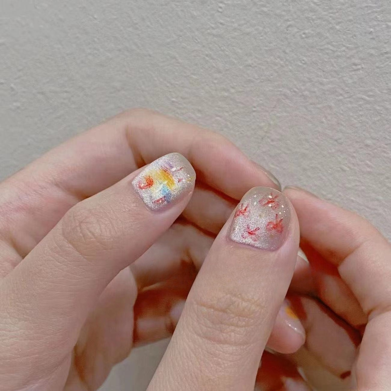 10PCS Painted Glass Beads Cat  – Nail Art Fake Bewertung und Preis