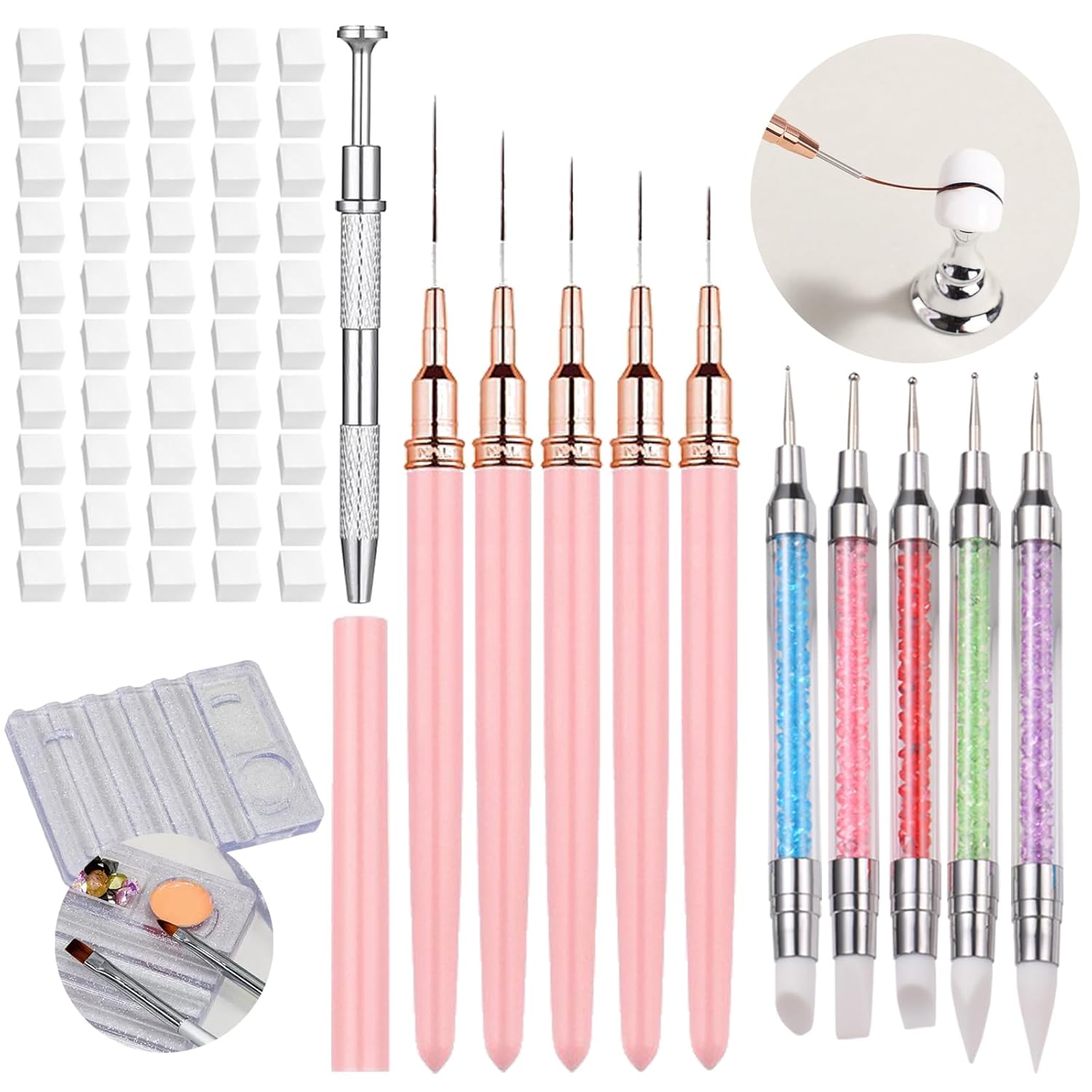62Pcs Nail Art Brushes Tools,5 – Nail Art Ombre Bewertung und Preis