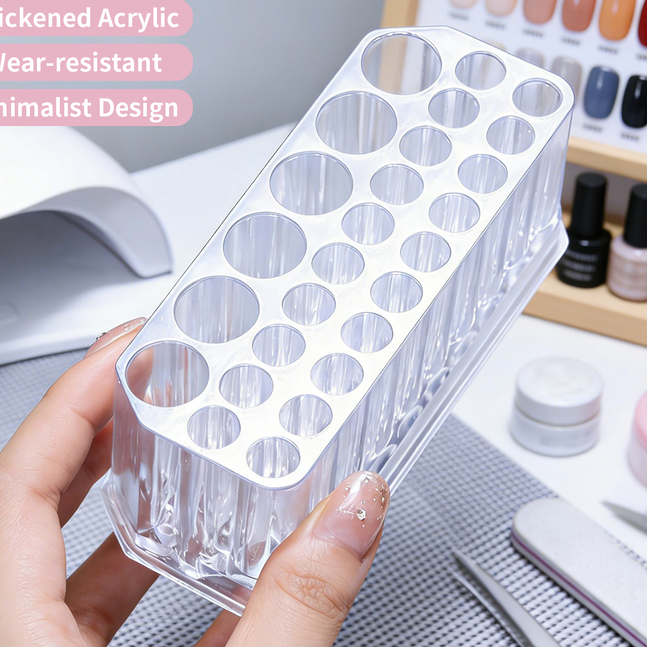 Transparent 26 Holes Acrylic N – Nail Art Vector Bewertung und Preis
