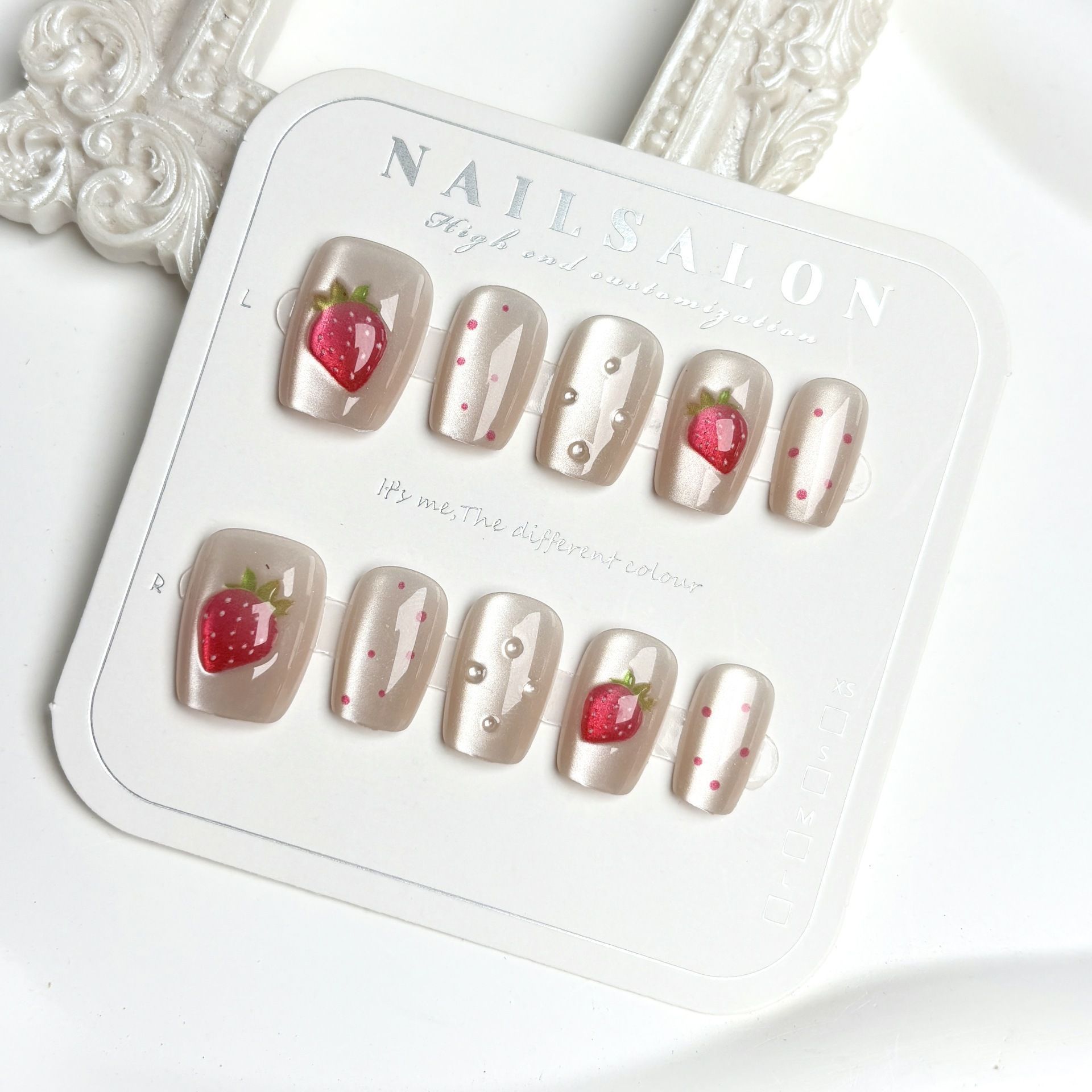 10pcs Short Square Cat Eye Han – Nail Art Fake Bewertung und Preis