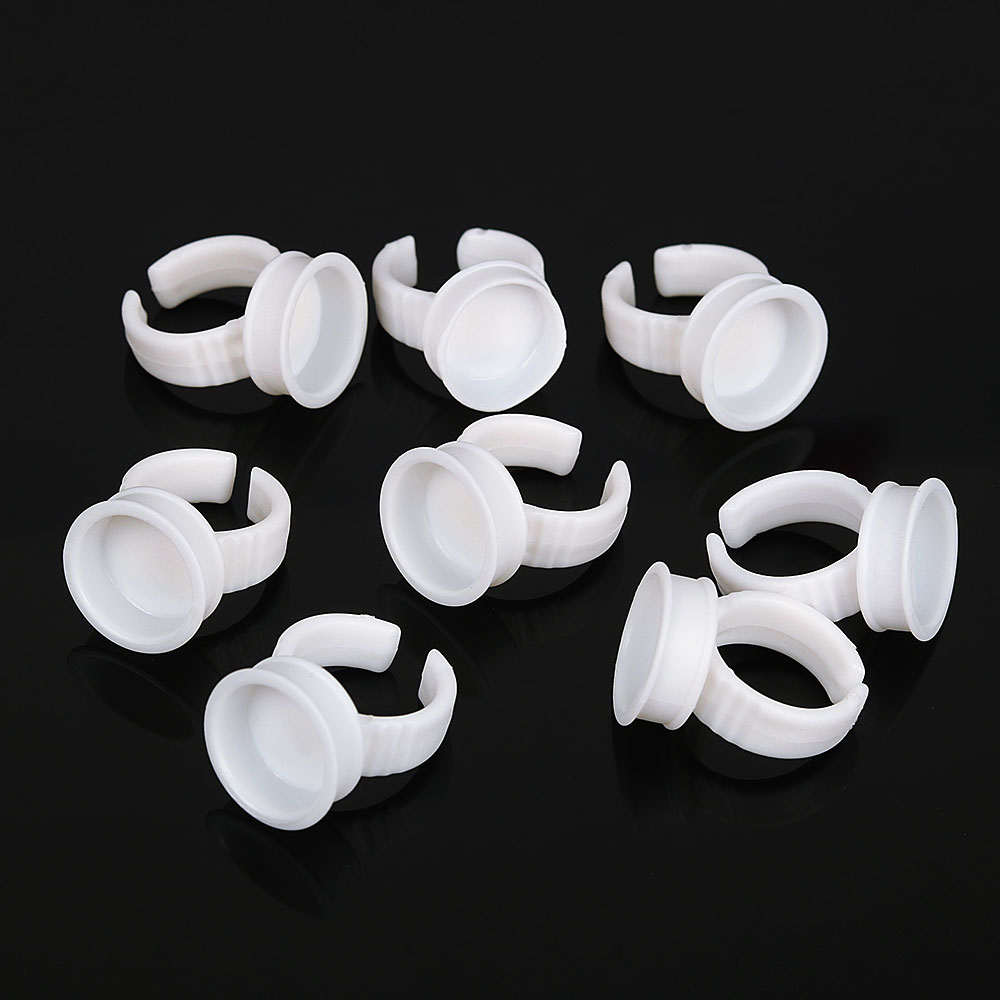 100PCS Tattoo Rings Cups Dispo – Nail Art Ombre Bewertung und Preis
