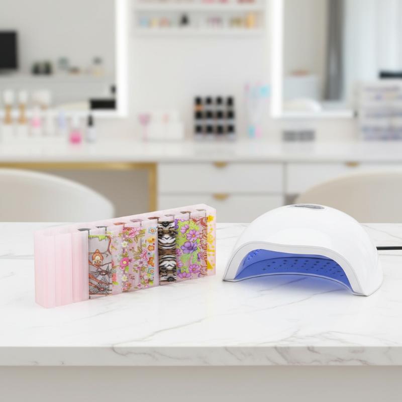 10-Grid Macaron Nail Foil Stor – Nail Foil Transfer Bewertung und Preis