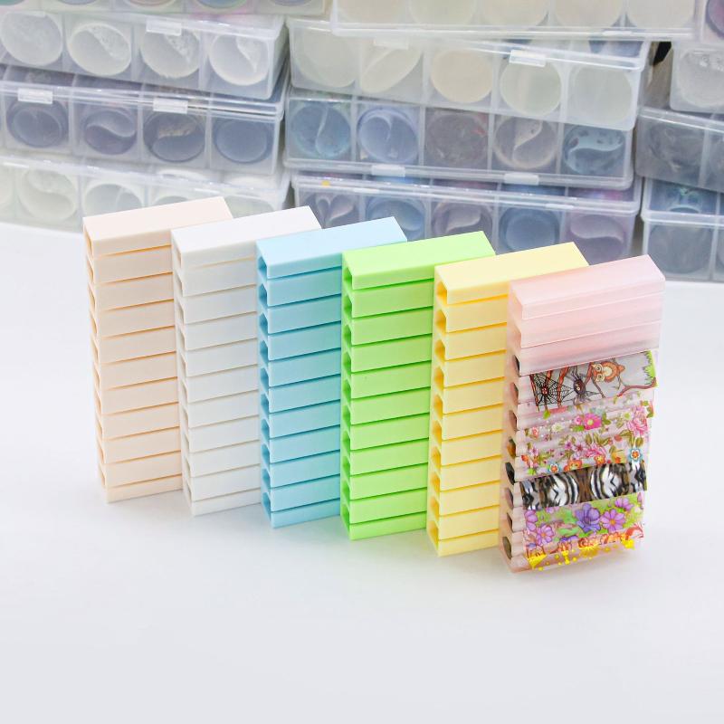 10-Grid Macaron Nail Foil Stor – Nail Foil Transfer Bewertung und Preis