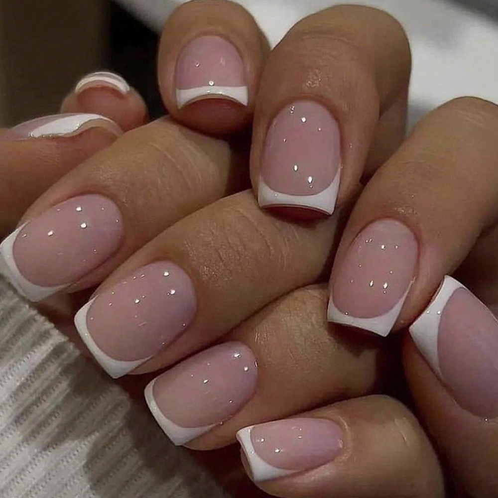 24PCS Short Square Pink Nails  – Nail Art Fake Bewertung und Preis
