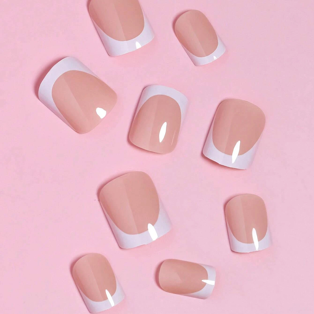 24PCS Short Square Pink Nails  – Nail Art Fake Bewertung und Preis