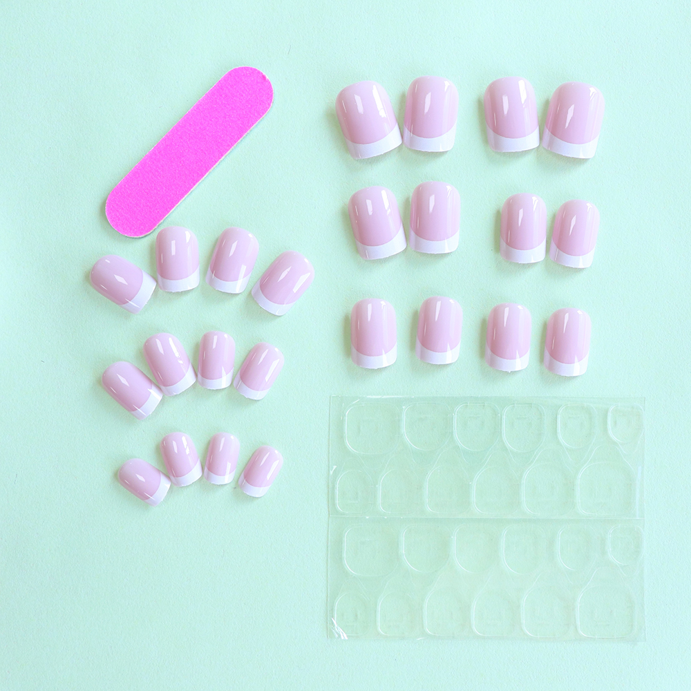 24PCS Short Square Pink Nails  – Nail Art Fake Bewertung und Preis