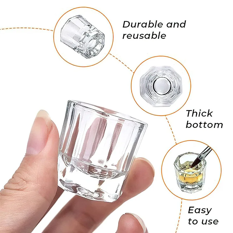Crystal Glass Nail Art Cups Wa – Nail Art Vector Bewertung und Preis