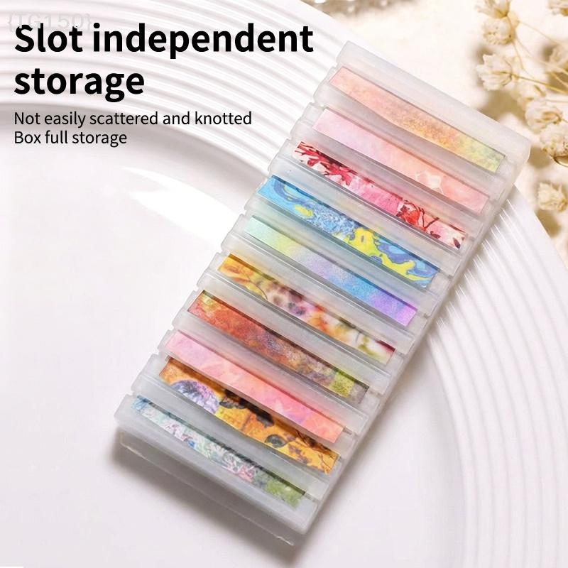 【TG150】10 Grids Nail Foil Roll – Nail Foil Transfer Bewertung und Preis