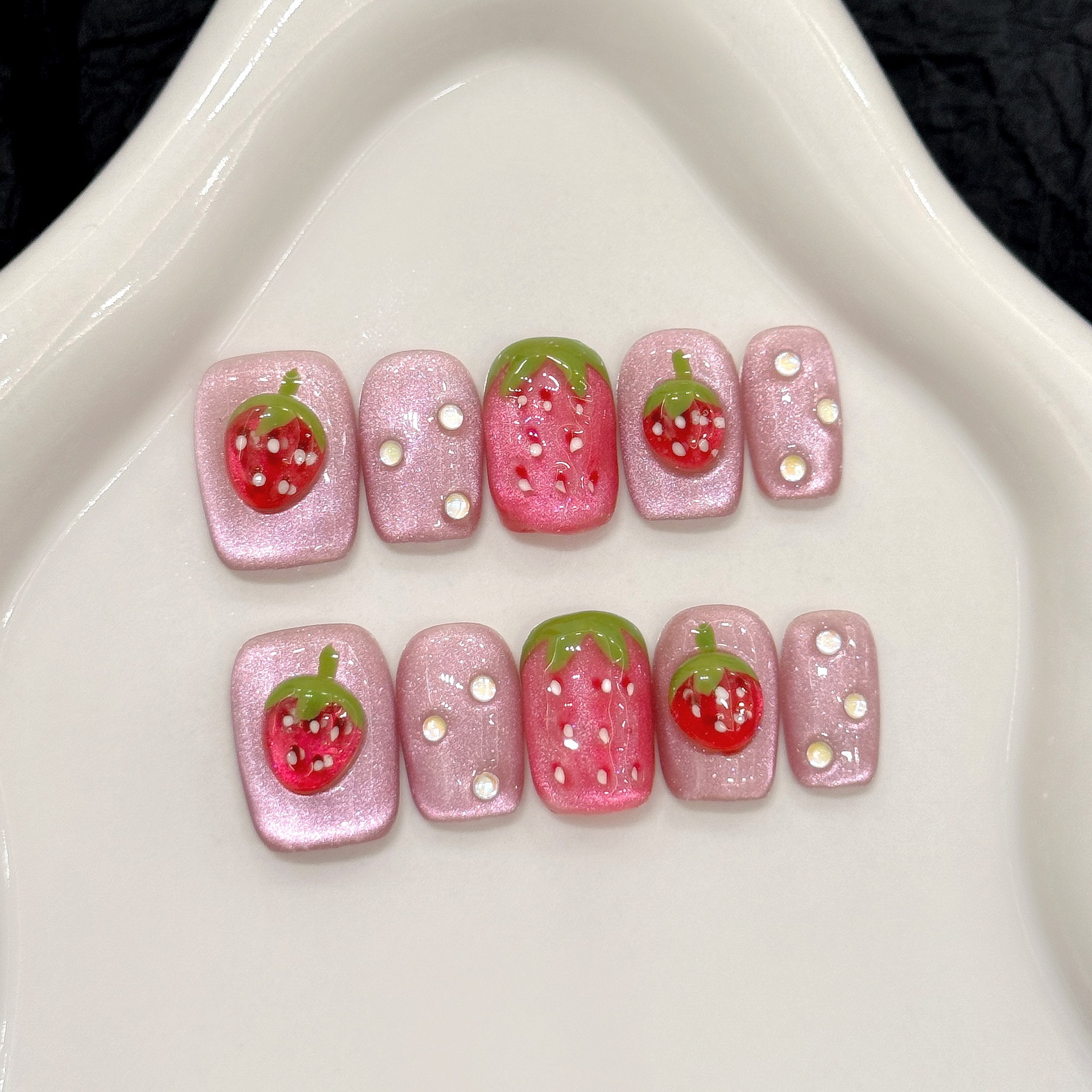 10pcs Handmade Press on Nails  – Nail Art Fake Bewertung und Preis
