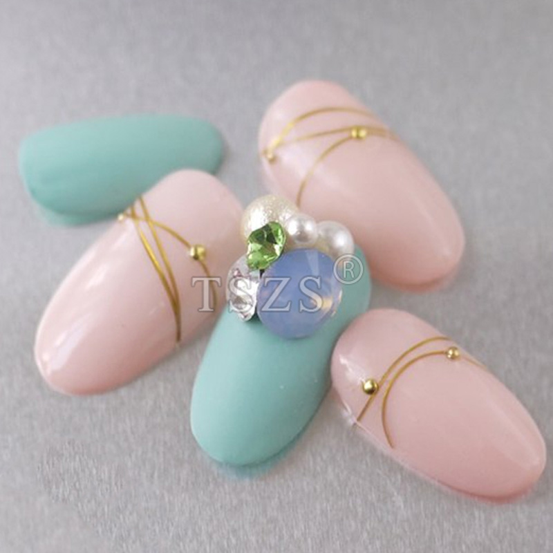 TSZS 200pcs Short Medium Oval  – Nail Art Vector Bewertung und Preis