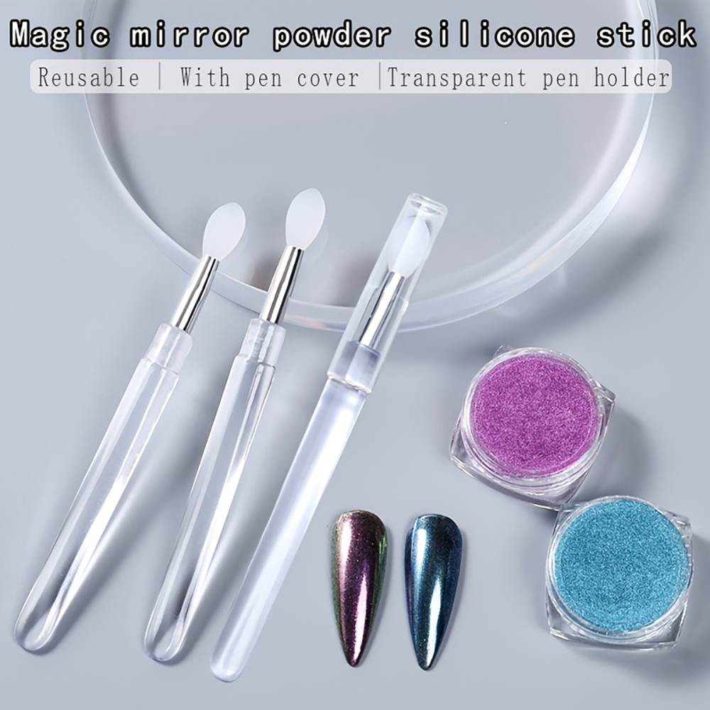 Reusable Chrome Glitter Applyi – Nail Art Chrome Bewertung und Preis