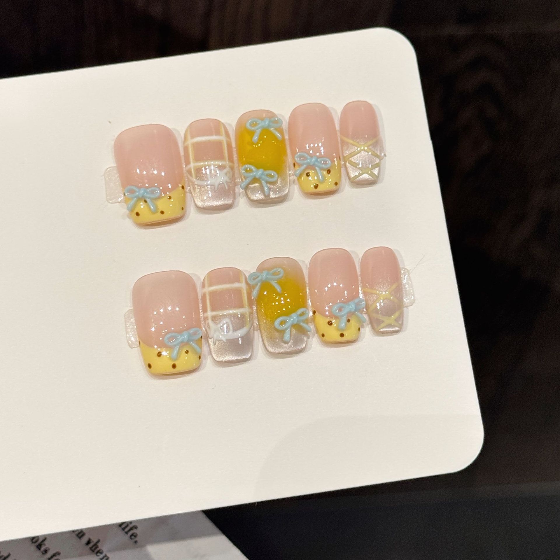 10pcs Handmade Kawaii Cute Gra – Nail Art Fake Bewertung und Preis