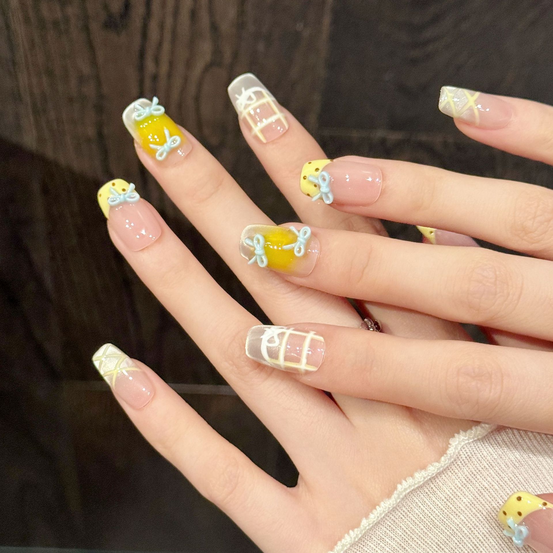 10pcs Handmade Kawaii Cute Gra – Nail Art Fake Bewertung und Preis