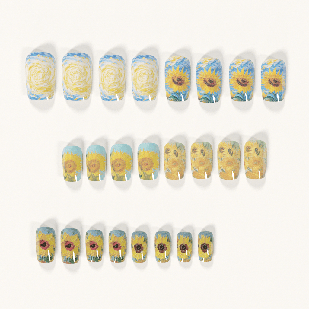 24pcs Medium Square Vintage Va – Nail Art Van Gogh Bewertung und Preis