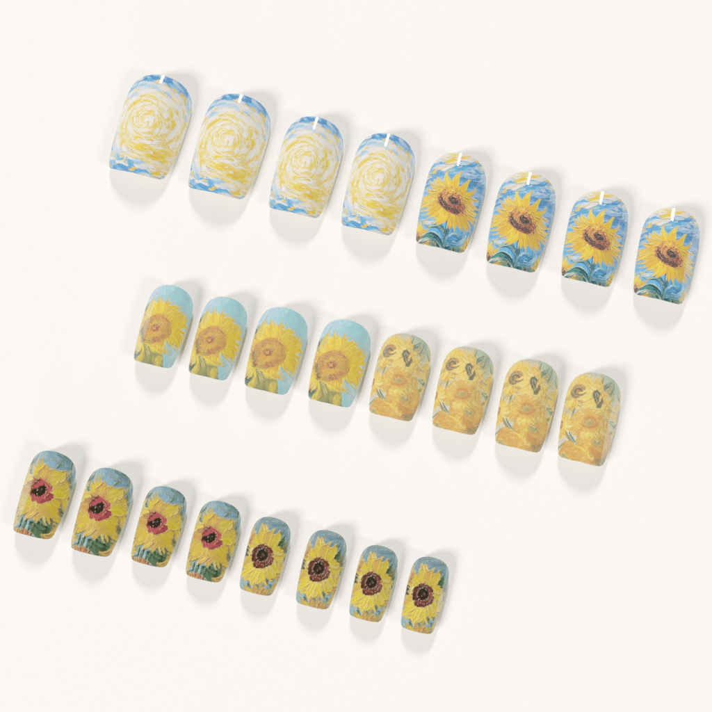 24pcs Medium Square Vintage Va – Nail Art Van Gogh Bewertung und Preis