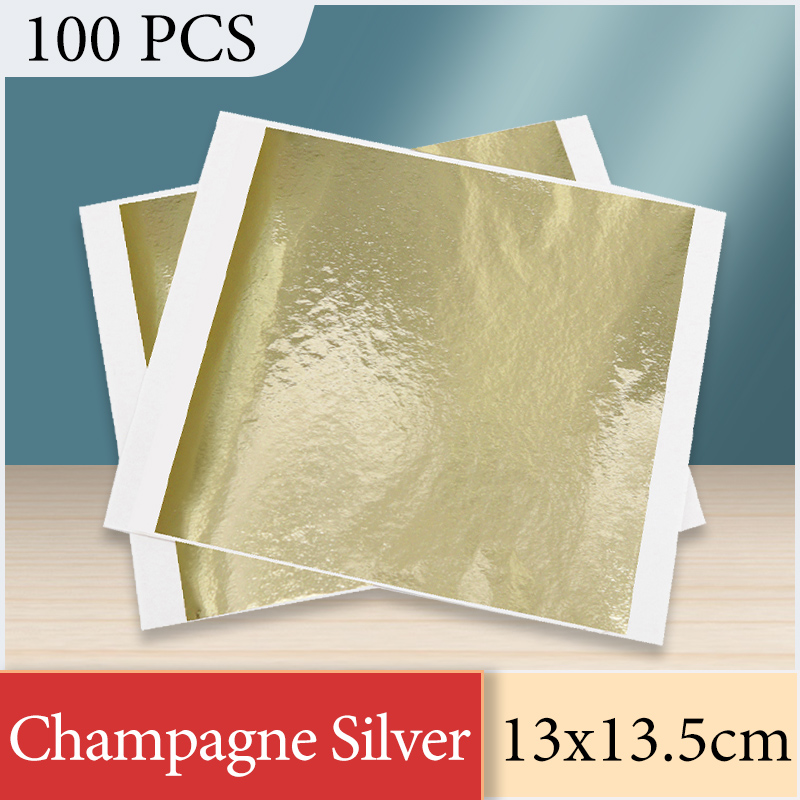 13x13.5cm Champagne Silver Foi – Nail Foil Transfer Bewertung und Preis