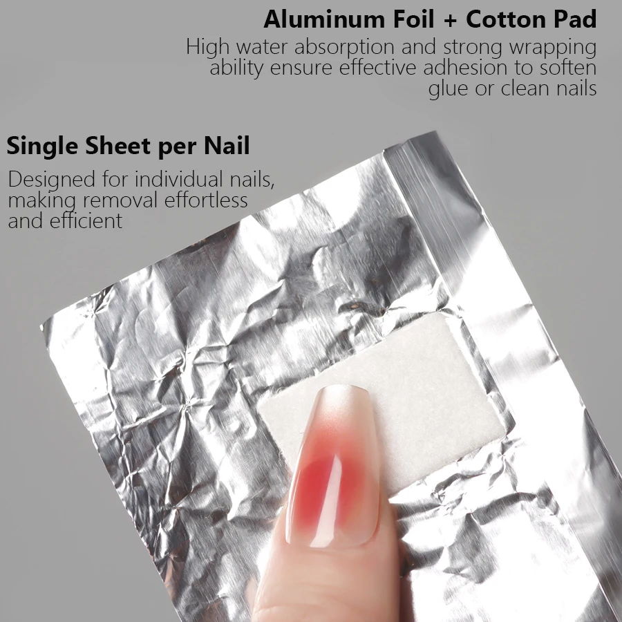 100Pcs Bag Aluminium Foil Nail – Nail Foil Transfer Bewertung und Preis