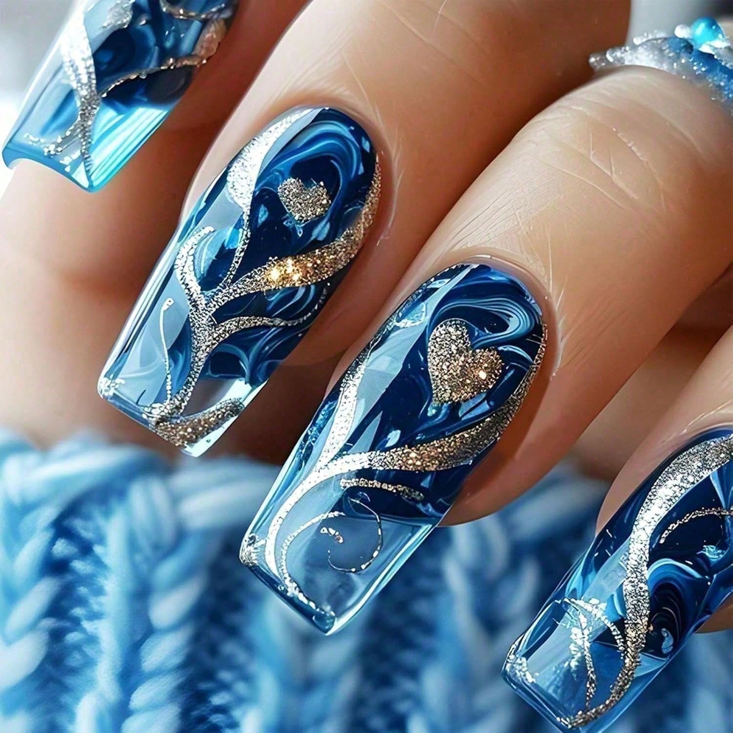 Gold Curve Sea Wave Press On N – Nail Art Ombre Bewertung und Preis