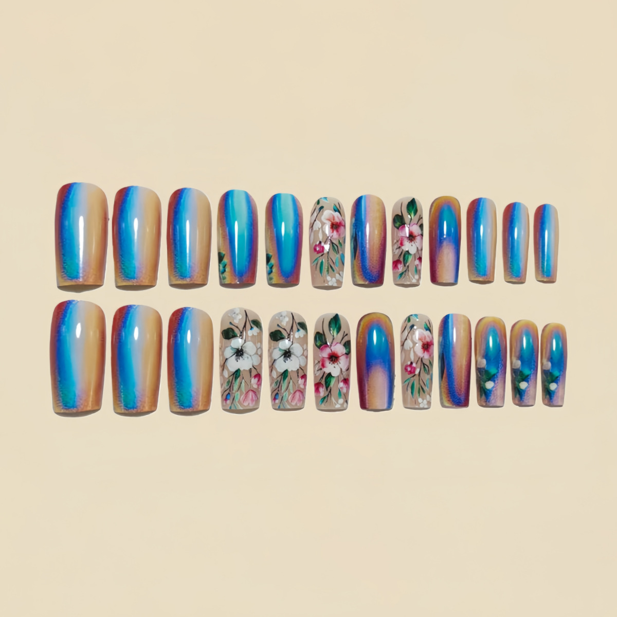 Medium long fake nails for wom – Nail Art Fake Bewertung und Preis