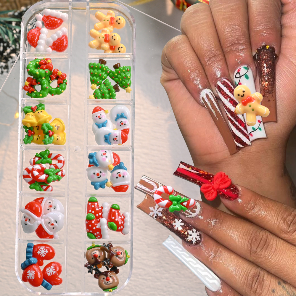 12Grids Kawaii Santa Claus Sno – Nail Art For Men Bewertung und Preis
