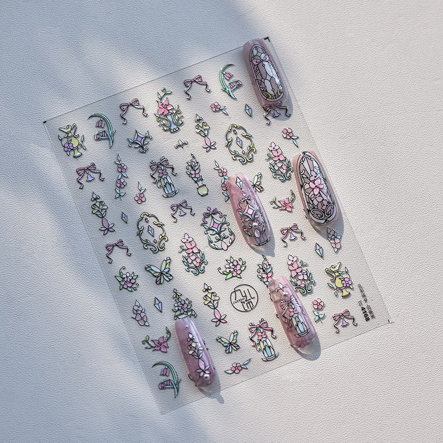 1piece 5D Glass Fragment Nail  – Nail Art Van Gogh Bewertung und Preis