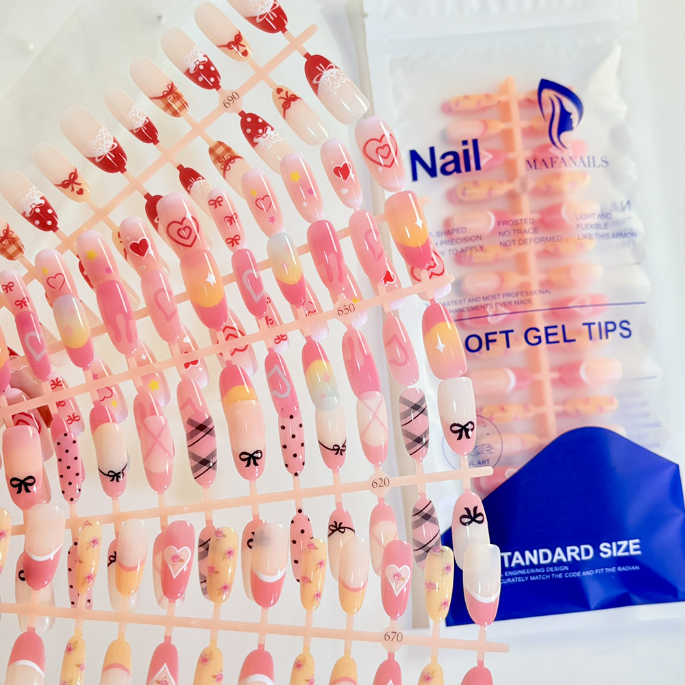 150Pcs/Bag Valentine's Day Fre – Nail Art Ombre Bewertung und Preis
