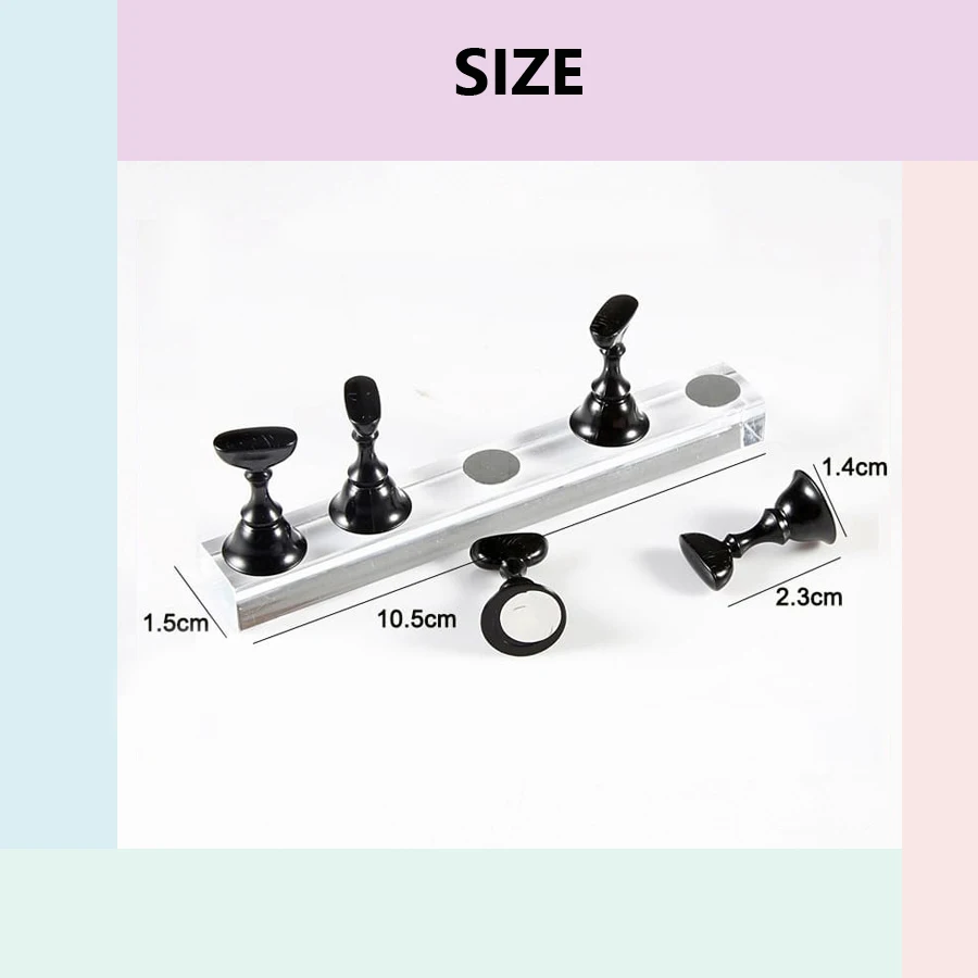 5Pcs Nail Art Practice Display – Nail Art Vector Bewertung und Preis