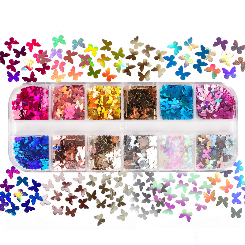 Mix Color Fluorescent Butterfl – Nail Art Ombre Bewertung und Preis