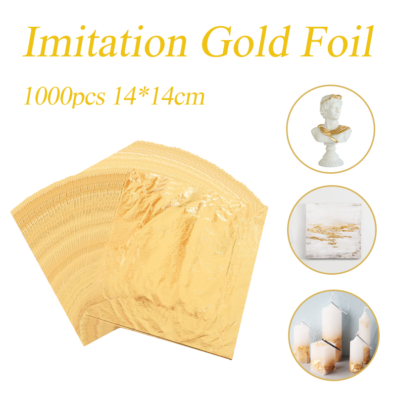 Imitation Gold Leaf Foil Sheet – Nail Foil Transfer Bewertung und Preis