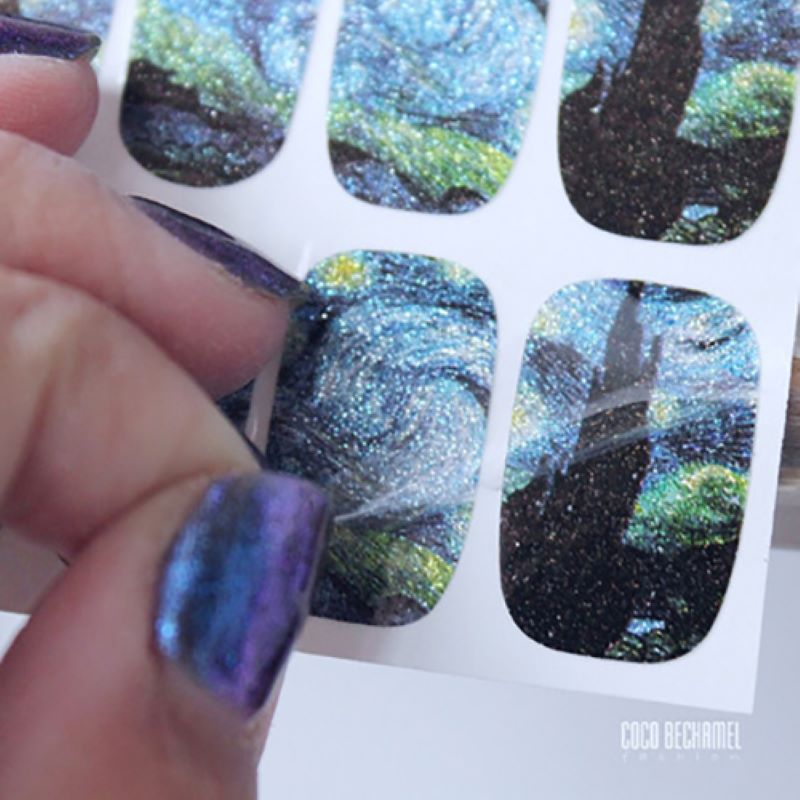 14Tips/Sheet Nail Wraps Van Go – Nail Art Van Gogh Bewertung und Preis
