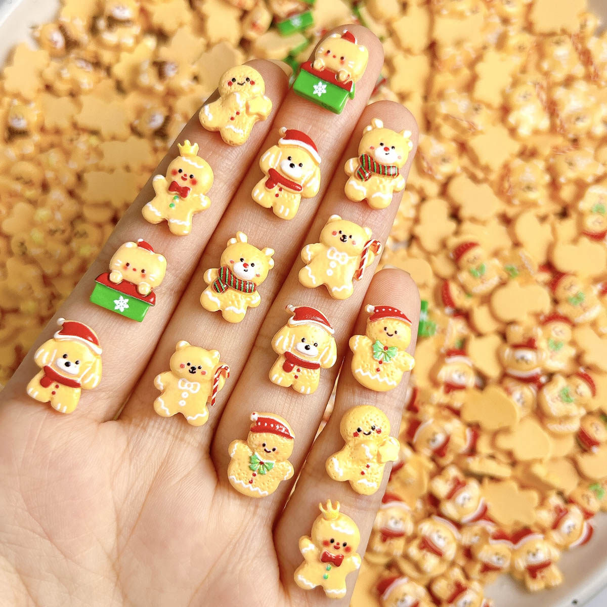 20PCS Kawaii Christmas Gingerb – Nail Art For Men Bewertung und Preis