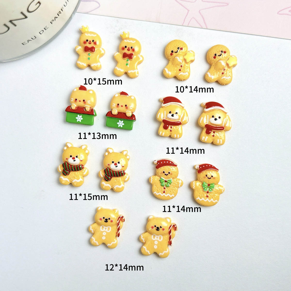 20PCS Kawaii Christmas Gingerb – Nail Art For Men Bewertung und Preis